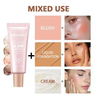 Lightly powdered bottom fluid, natural light-stamping wet an