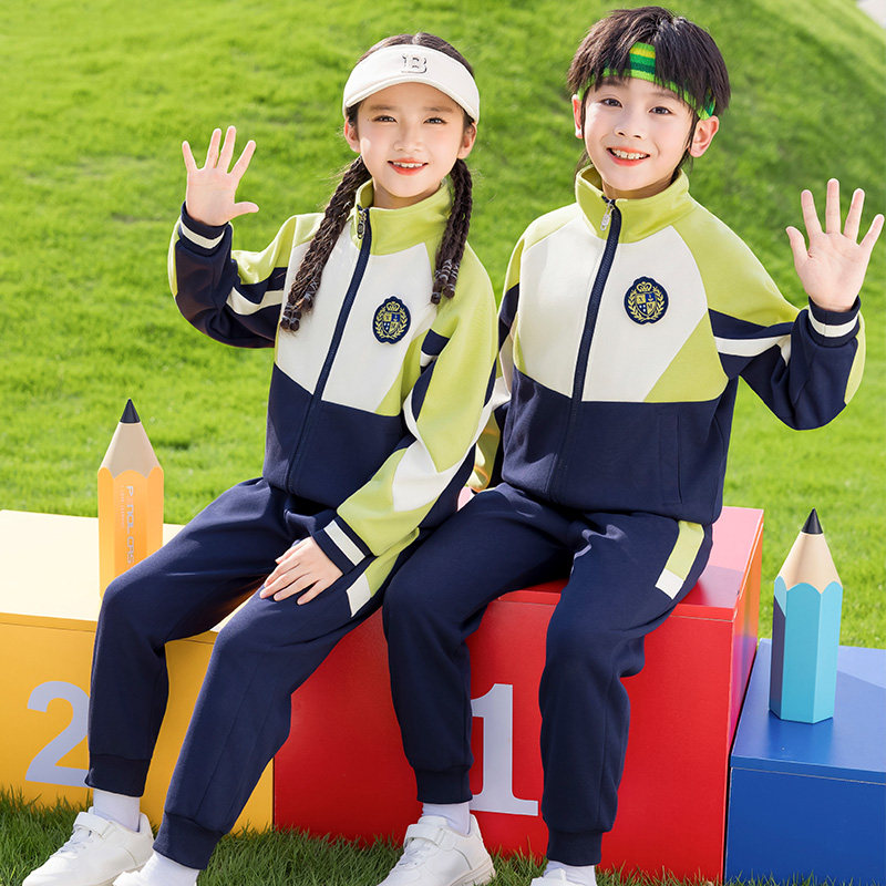幼儿园园服秋冬装冲锋衣班服运动七件套一年级小学生校服春秋装棉