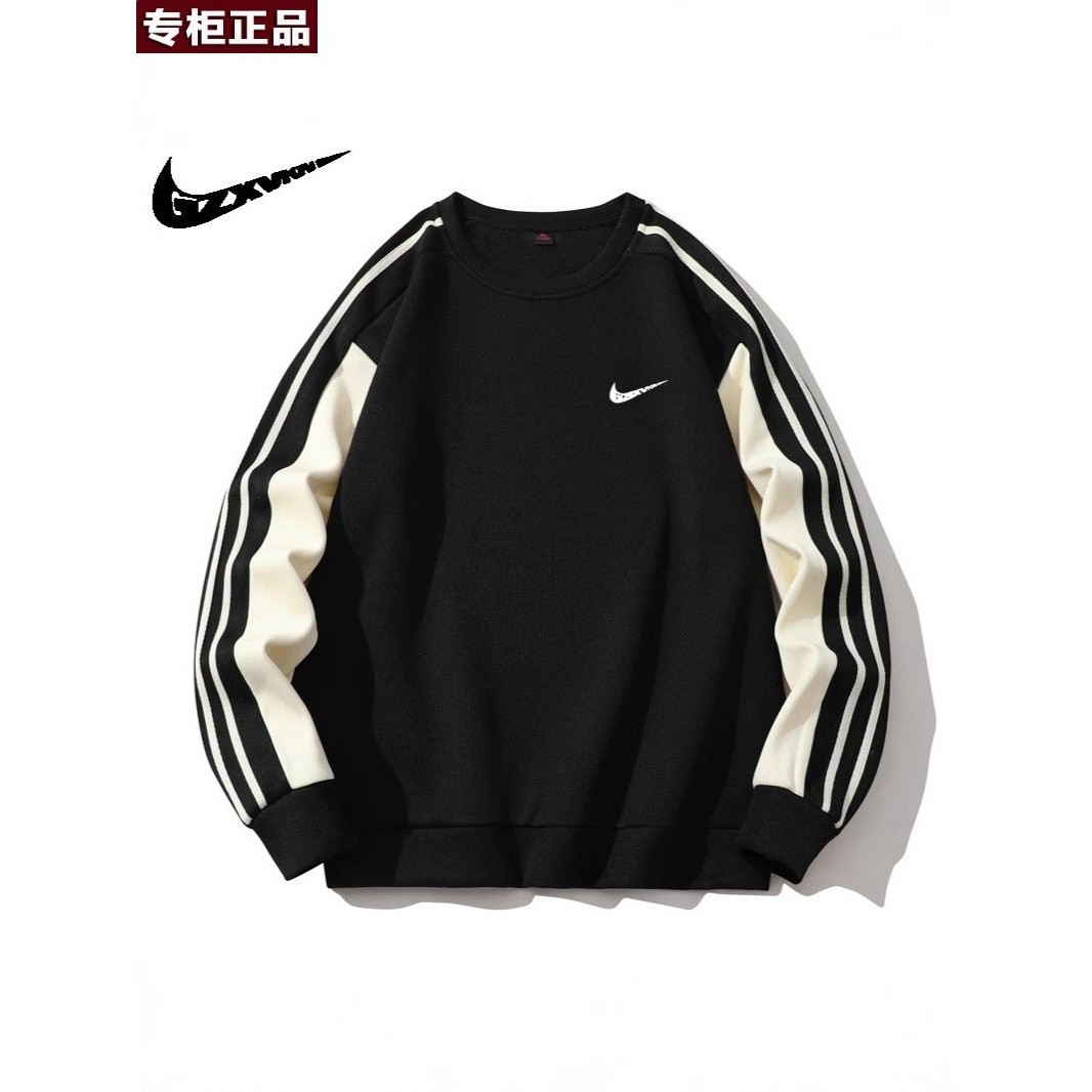 奥莱优选官方旗舰店唯品会2025年新款潮牌三条杠圆领卫衣男生春秋,男装,大码上装,淘宝优惠券,粉丝福利购,淘宝优惠卷