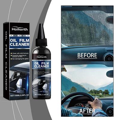 Homonth Car Oil Film Cleaner - Rain and Fog Resistant Glass