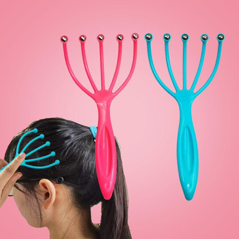 Head Massager Claw, 5-Pronged Head and Scalp Massager Tool