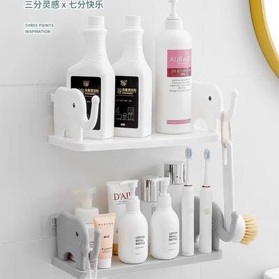 Bathroom storage rack, washbasin cosmetic organizer, no-dril
