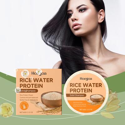 HOEGOA Rice Cleansing Hair Soap, Nourishing and Moisturizing