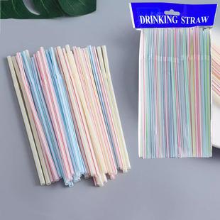 Creative disposable colored stripe bendy straws for drinking