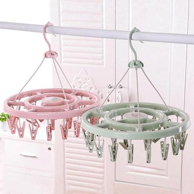 Multi-clip clothes drying rack, windproof clips for home use
