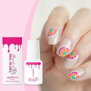 ZEPHOCO Nail Glue - Easy to use, portable, and strong nail g