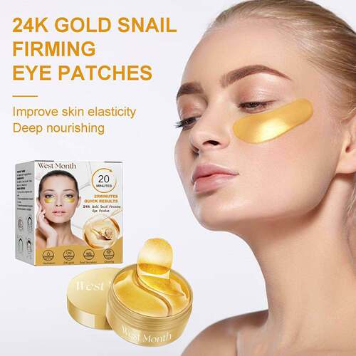 WEST?MONTH?Snail Smooth Eye Patches?Refreshing, Moisture-Loc