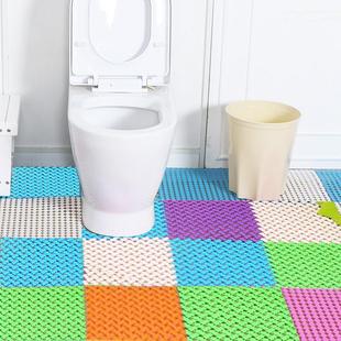 Candy-colored DIY freestyle assembly bathroom anti-slip mat,