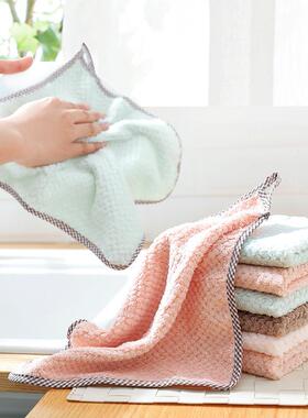 Coral fleece kitchen hand towel, no lint, oil-resistant, dis