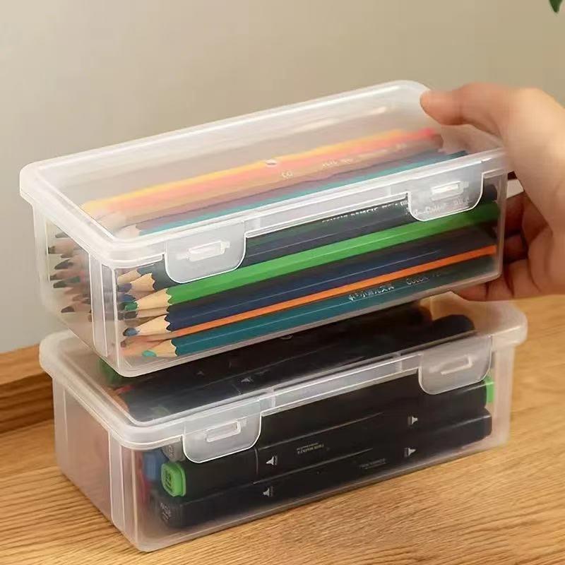 Pencil Organizer with Large Capacity, Transparent Stationery