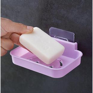 Smile Face No-Drill Soap Dish Bathroom Drainable Soap Box Wa