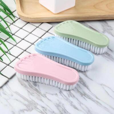 Multi-purpose stiff bristle brush for cleaning feet, bathtub