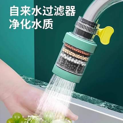 Extended faucet filter splash guard, suitable for kitchen us