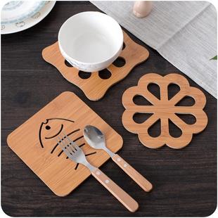 Wooden Cartoon Insulation Pads, Dining Table Tea Cup Mats, K