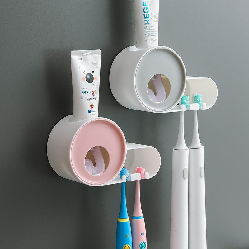 Luxury Toothbrush Holder with Automatic Toothpaste Dispenser
