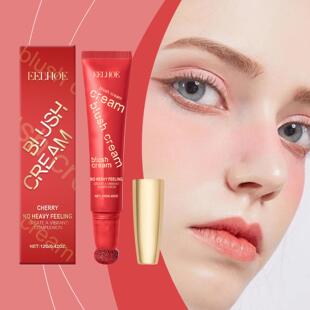 EELHOE Shimmering Blush Cream, Cherry Color Single Shade Fac