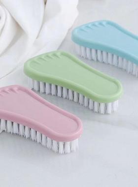 Soft-bristled five-sided shoe brush that doesn't damage shoe