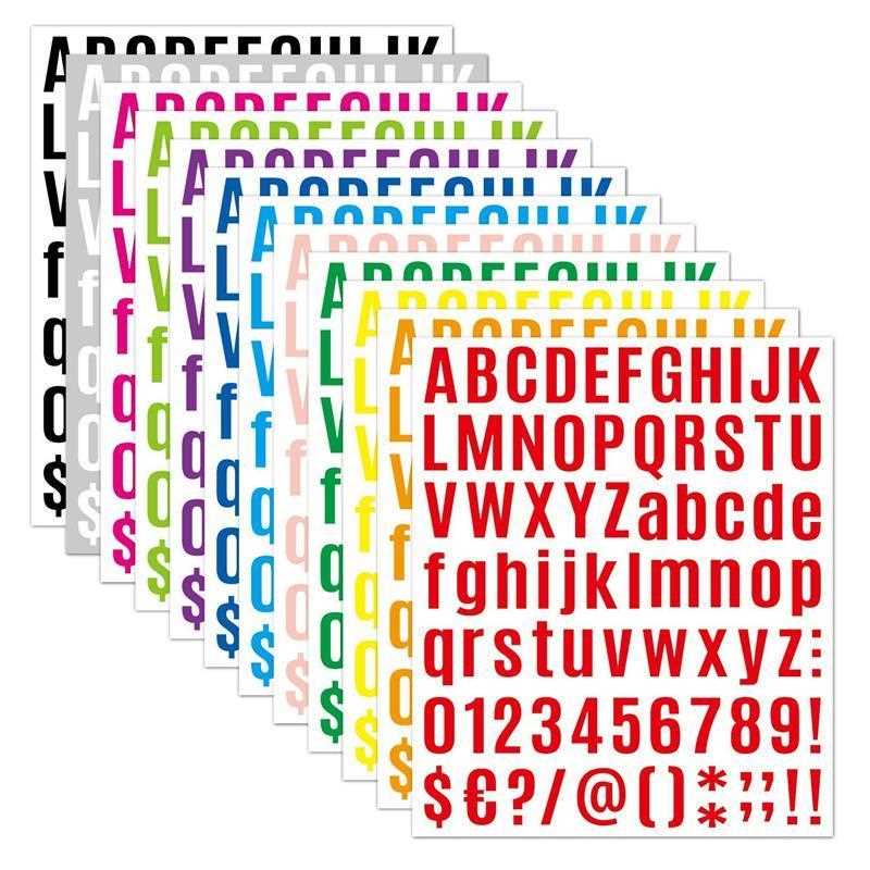 Letter Stickers Vinyl Mailbox Numbers Self Adhesive Deca贴纸