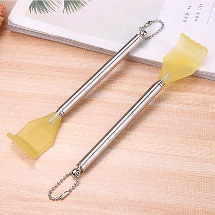 Four-section Telescopic Stainless Steel Back Scratcher Itchi