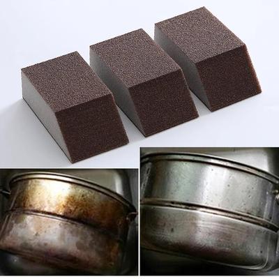 Diamond sand for scrubbing crevices and corners, sponge for