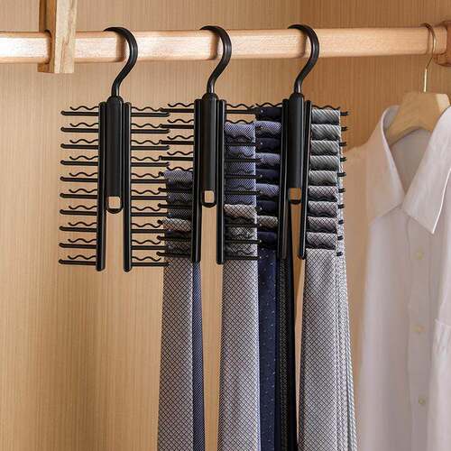 Rotatable Tie Storage Rack Hook Multi-functional Wardrobe Be