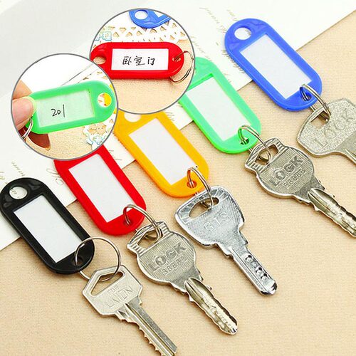 Colorful plastic key tags PP classification markers luggag