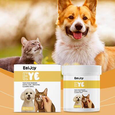 EELJOY Pet Eye Wipes - Soft and Skin-Friendly for Cleaning T