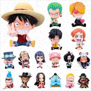 8-10cm Anime Figure One Piece Monkey D Luffy Roronoa Zoro Ka