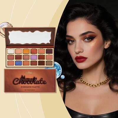 Zephoco Chocolate Style Eyeshadow Palette - Earth Tones with
