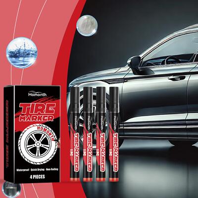 Homonth Car Tire Paint Pen, Multi-color, Non-fading, Long-la