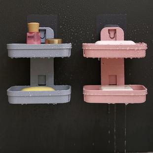 Wheat straw seamless adhesive soap dish, bathroom drill-free