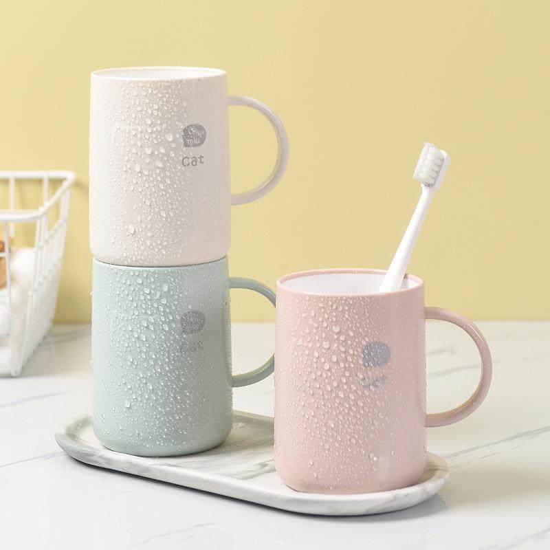 Plastic Mouthwash Cup Simple Home Use Washing Cup Couples Wa