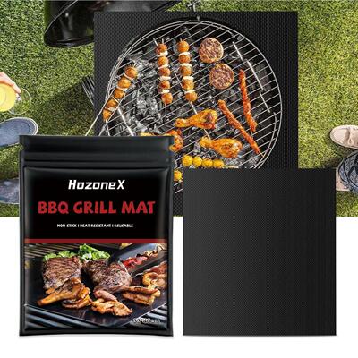 HOZONEX Easy-Clean Non-Stick BBQ Grill Mat – Perfect for Ou