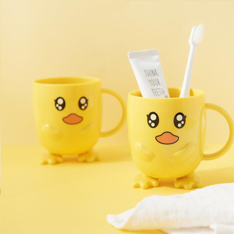 Children's Toothbrush Cup for Home Use - Simple and Cute Rin