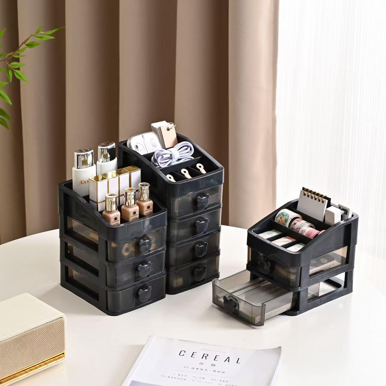 Cartoon cute makeup and skincare products stationery storage