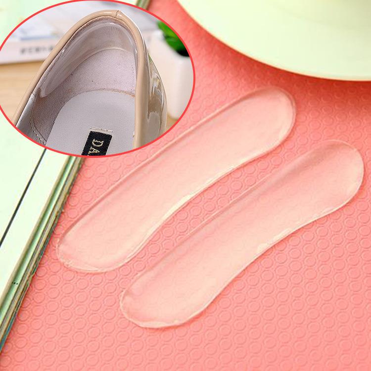 Silicone Invisible Heel Grips, Transparent Anti-Slip and Ant
