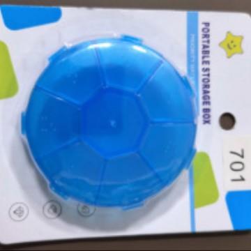 Luxury Card Dispensing Pill Box - Weekly Portable 8-Compartm