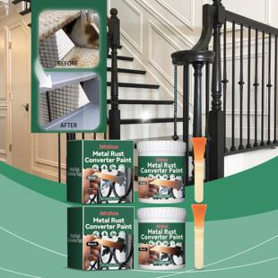 JAKEHOE Metal Rust Converter Paint for Iron Doors, Railings,