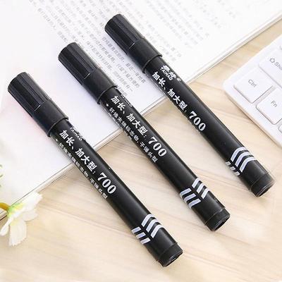 Marker pen, black, for outlining, quick-drying, waterproof,
