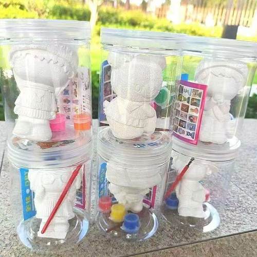 DIY Creative Graffiti Doll Painting Set - Includes cylindric