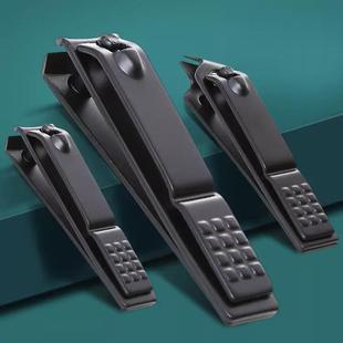 Cross-border stainless steel nail clippers, large black anti