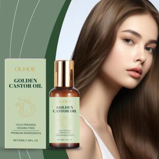 OUHOE Castor Oil Roller - Nourishing and Shiny, Smooth Hair,