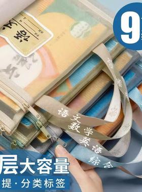 Subject Classification File Folder with Zipper, Double Layer