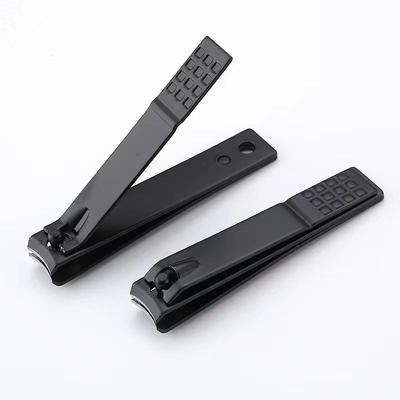 Large Black Nail Clipper with Secondary Sharpening, Straight