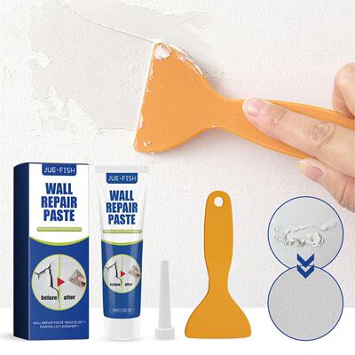Jue-Fish Wall Repair Paste for Home Use - White Wall Crack R