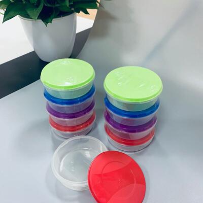 Plastic Food Storage Containers - Wholesale Round Compartmen