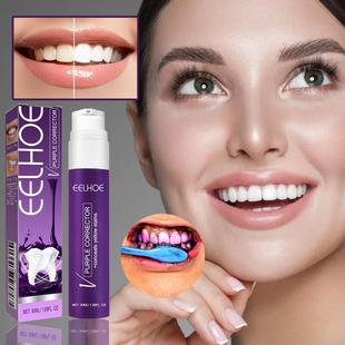 EELHOE v34 Purple Toothpaste for Teeth Whitening, Stain Remo