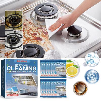 Jakehoe Kitchen Cleaning Effervescent Tablets - Effective fo