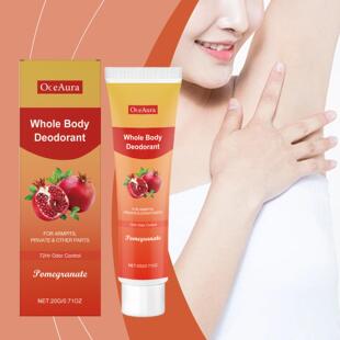 OceAura Pomegranate Flavored Body Care Cream - A gentle, ref