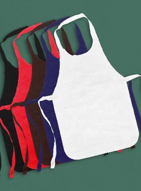 Disposable non-woven aprons for adult dining, specially desi